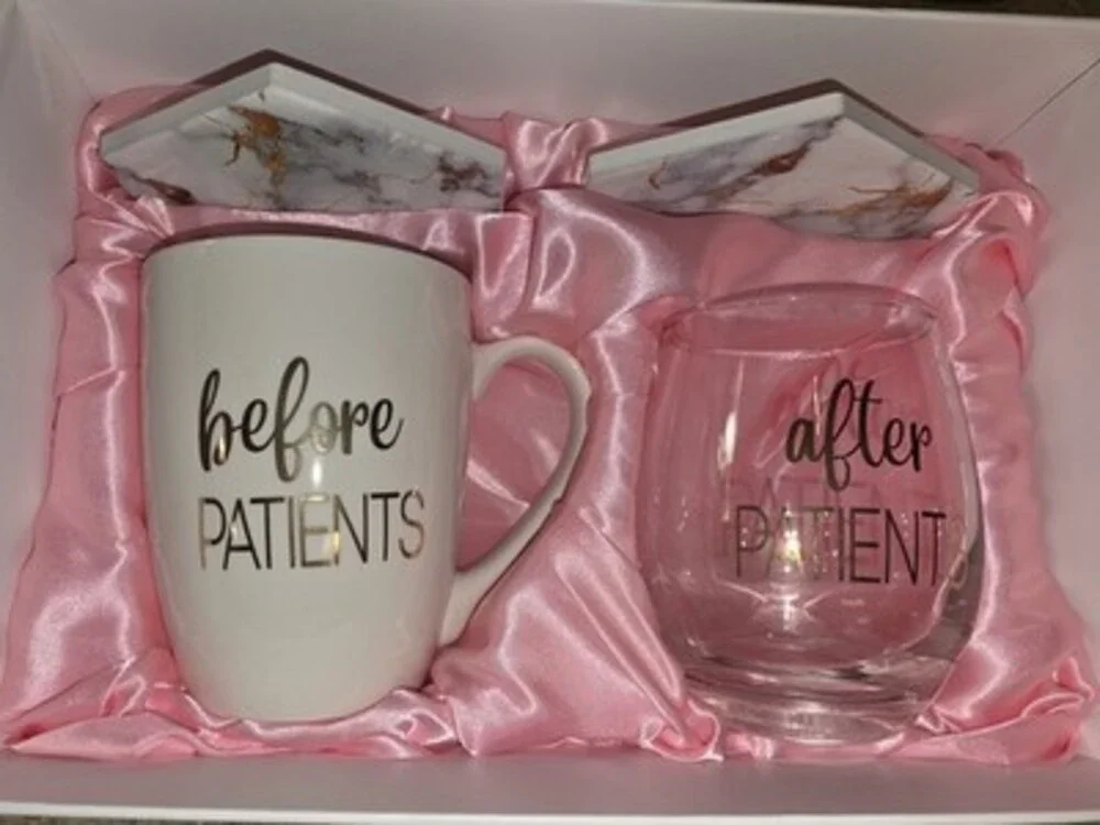 Thank gifts coffee mug, wine Glass,medical professionals Dentist, Doctor, Nurse